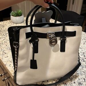 Michael Kors Hamilton Lock -n- Key Leather Tote